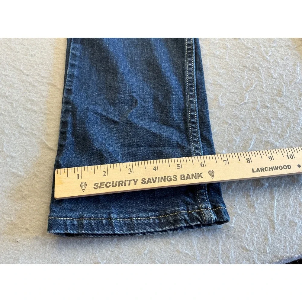 Timberland Mens Jeans Dark Wash Straight Leg Denim 34x31 Rugged Casual Blue